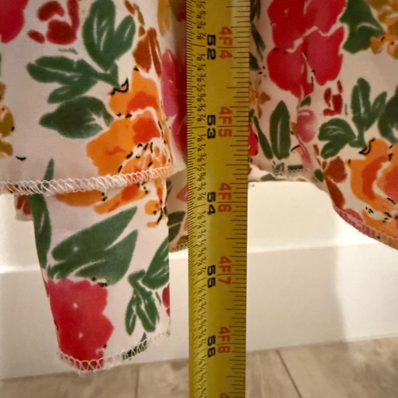 Pinch White Floral Ruffle Maxi Dress Size M | Garden | Cottagecore | Vacation - Picture 12 of 13